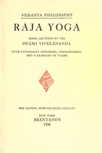 Raja Yoga by Swami Vivekananda